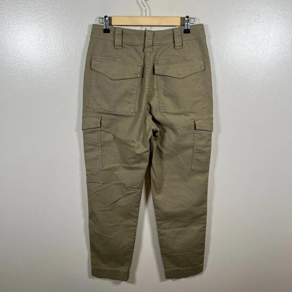 Madewell Classic Straight Cargo Pants Womens Size 28 Brown Chino Utility Minimal - Picture 2 of 12